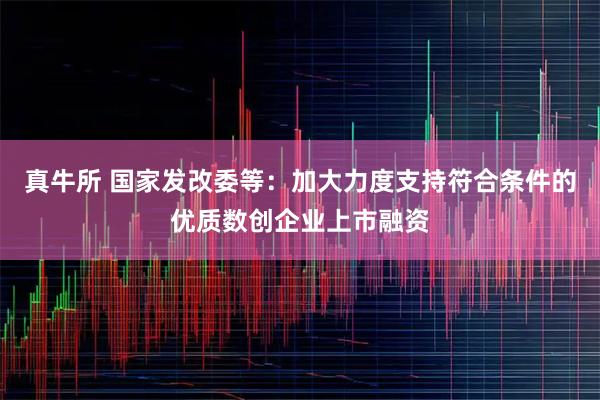 真牛所 国家发改委等：加大力度支持符合条件的优质数创企业上市融资