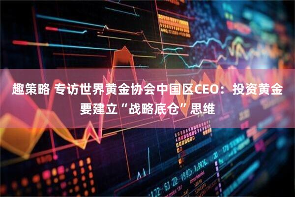 趣策略 专访世界黄金协会中国区CEO：投资黄金要建立“战略底仓”思维